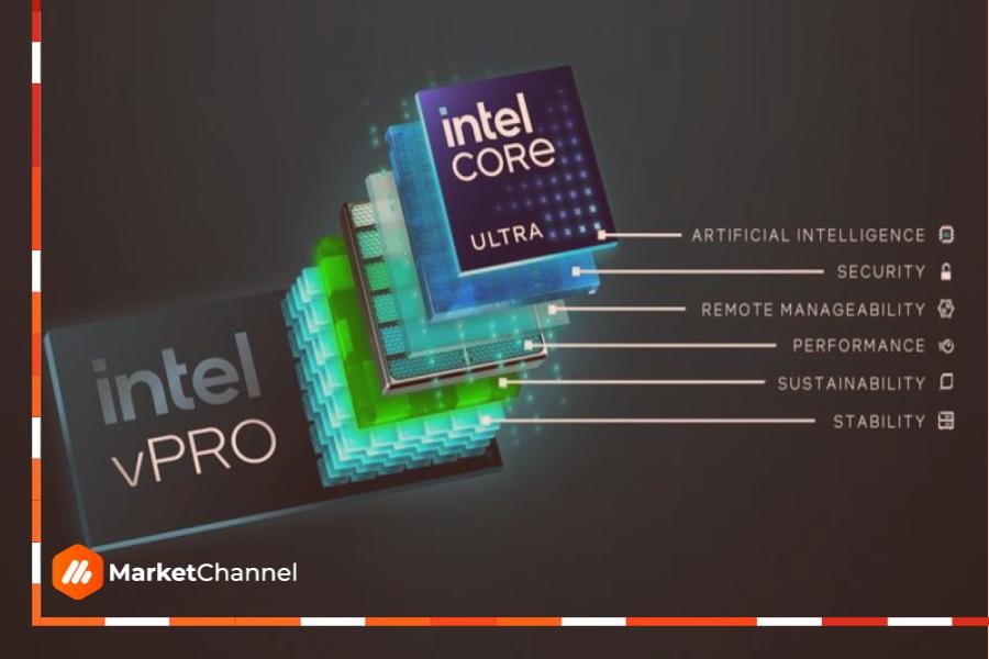 Intel presentó los procesadores móviles Core Ultra vPro y los procesadores de escritorio Raptor Lake Refresh vPro