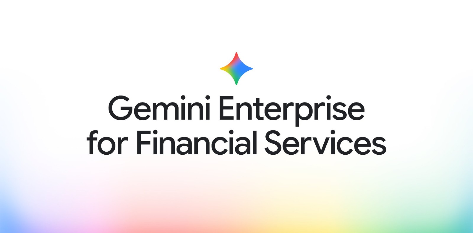 Anuncio de Gemini Enterprise for Financial Services.